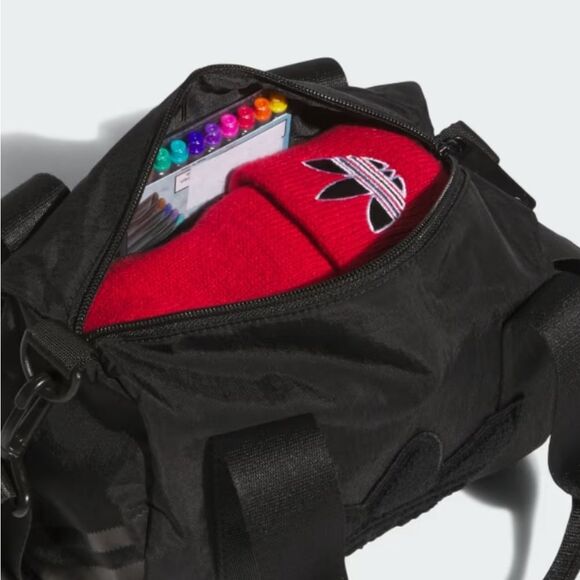 Adidas Trefoil Chenille Crossbody Bag- Black - Picture 3 of 10